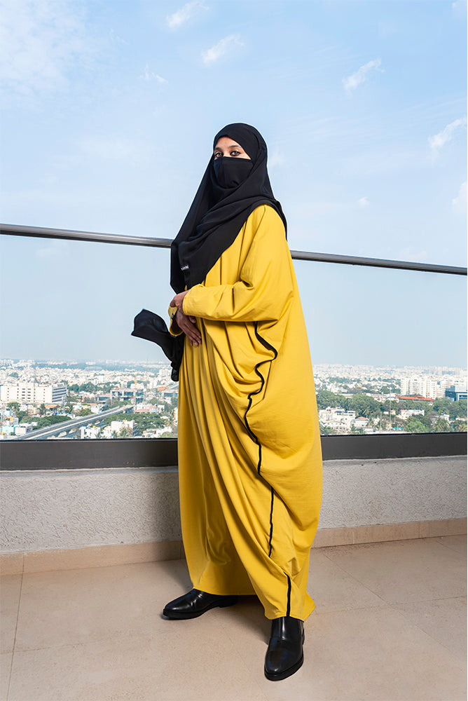 Yellow Wardah Kaftan
