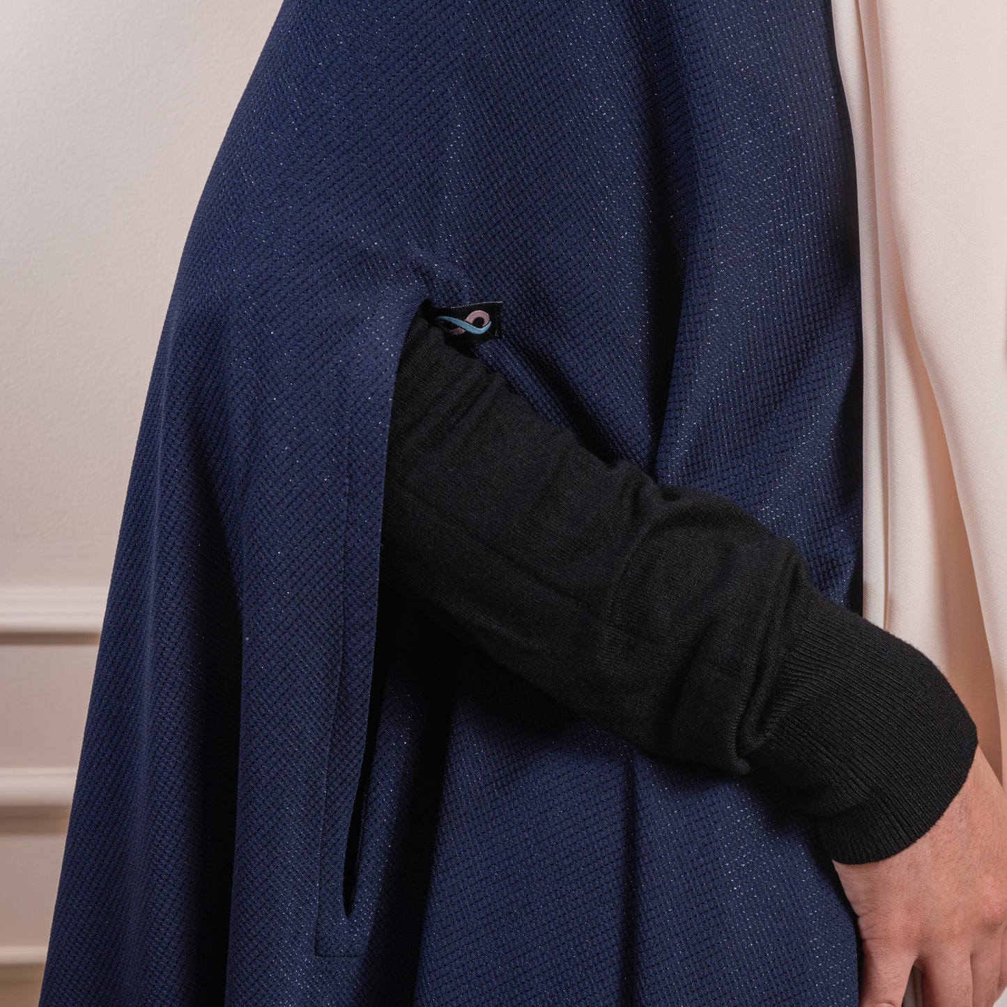 Navy Blue Myra Cape Abaya