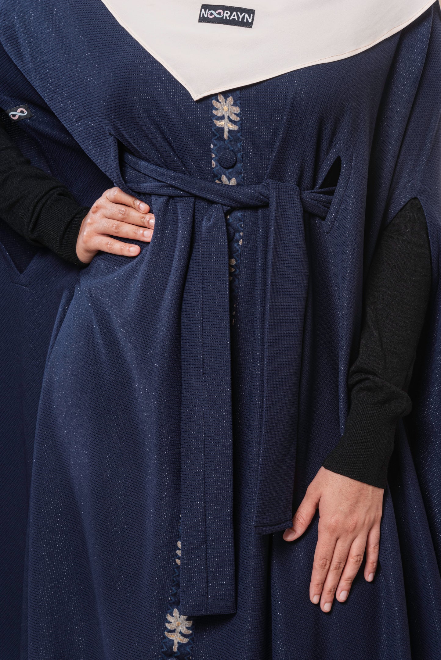 Navy Blue Myra Cape Abaya