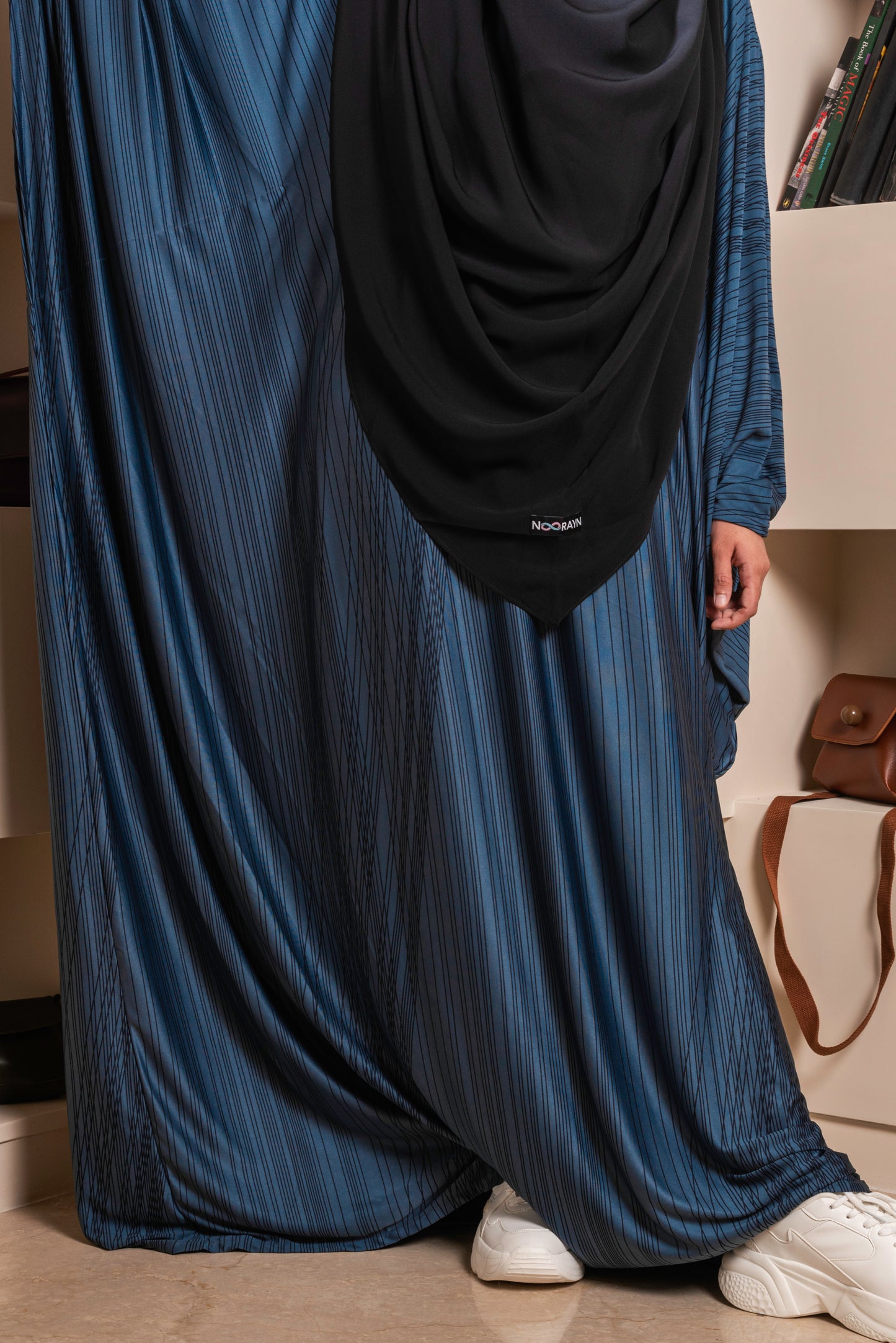 Gunmetal Grey Muzna Winged Kaftan