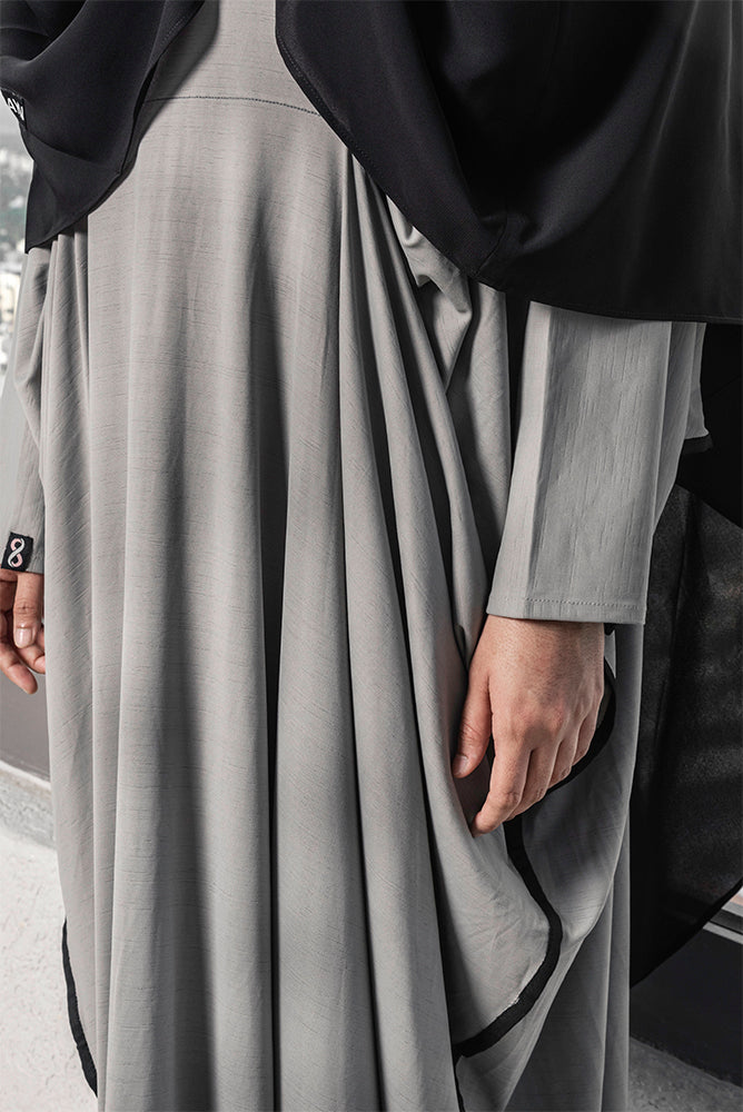 Grey Wardah Kaftan