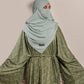 Forest Green Minahil Cardigan Abaya