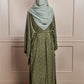 Forest Green Minahil Cardigan Abaya
