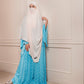 Sky Blue Minahil Cardigan Abaya