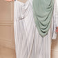 Cloudy White Muzna Winged Kaftan