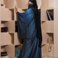 Gunmetal Grey Muzna Winged Kaftan