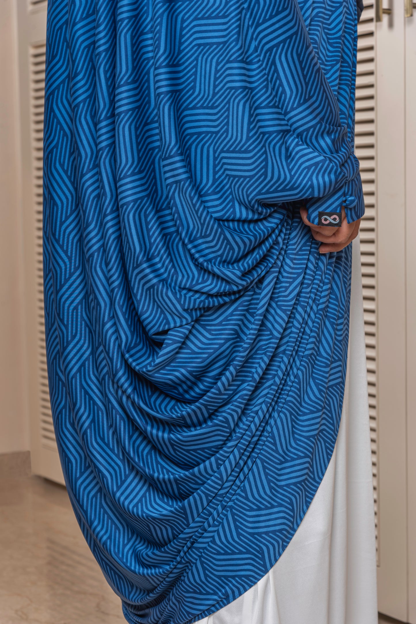 Blue Nysa Cardigan Abaya